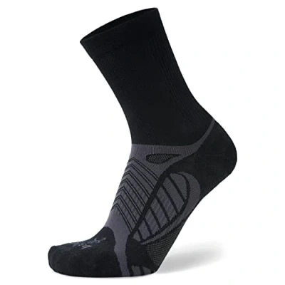 Image de Balega Unisex Ultralight Crew Chaussettes de Courseen, Noir, Large,EU Taille 43 45.5