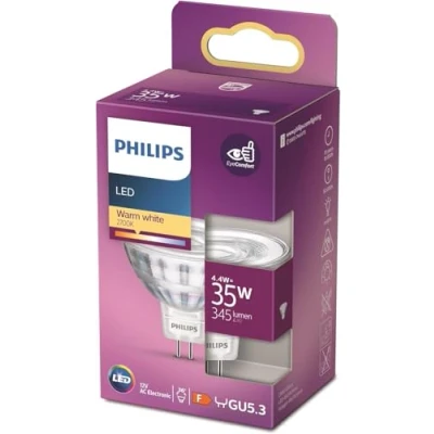 Image de Philips ampoule LED Spot GU5.3 35W Blanc Chaud, Verre