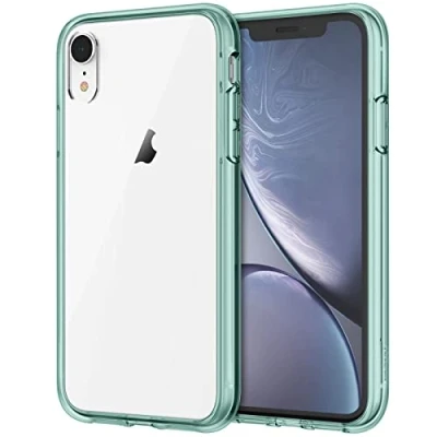 Image de JETech Coque pour iPhone XR, Anti Jaunissement Housse Étui 6,1 Pouces, Transparente Chocs et Rayures (Vert Nuit)