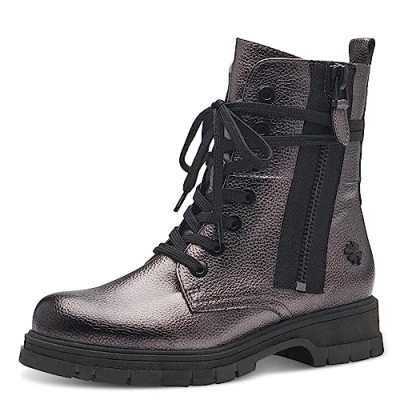 Image de Marco Tozzi BY Guido Maria Kretschmer Bottines à plateau, Femme, Taille: 38, Pewter Imitation cuir haute qualité