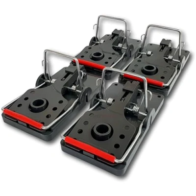 Image de 4 x pièges à Rats Roshield : qualité Professionnelle et Anti nuisibles Robustes pour Une neutralisation instantanée Solution réutilisable Facile amorcer rongeurs