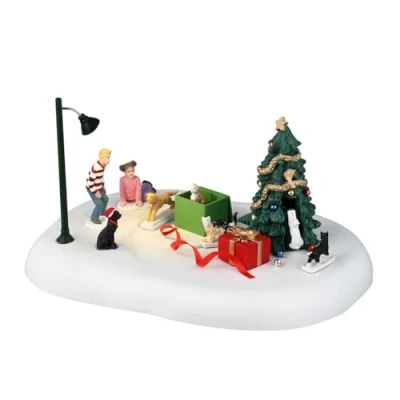 Image de LEMAX Scène lumineuse LED mobile &quot;Christmas Cats&quot; H11,9 x 23,5 17,5 cm