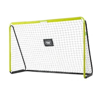Image de EXIT Toys But de Football en Acier Tempo Inclus avec des Ancres Résistant à la Rouille pour Enfants Le Jardin Entraînez Vos Compétences au 240x160cm Vert/Noir