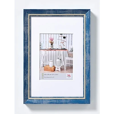 Image de walther design cadre photo bleu 20 x 30 cm avec passe partout, chalet EL030L