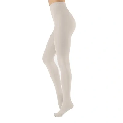 Image de CALZITALY Collants Opaque en Douce Microfibre de Couleur S, M, L, XL, XXL, 3XL, 4XL 80 DEN Fabriqué Italie (4XL, Cream)