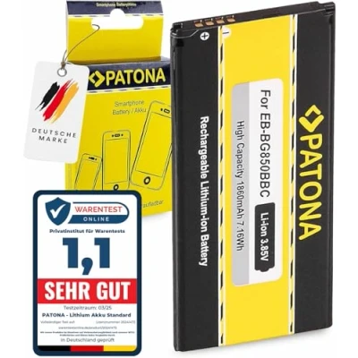 Image de PATONA Batterie EB BG850BBC Compatible avec Samsung BG850BBE, BG850BBU, Galaxy Alpha SM G850F