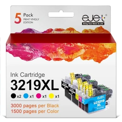 Image de ejet LC3219XL lot de 5 cartouches d&#039;encre rechange pour Brother LC3219 XL LC3217 3219XL MFC J5335DW J6530DW J5330DW J5730DW 6935DW 5930DW (noir cyan magenta jaune 5)