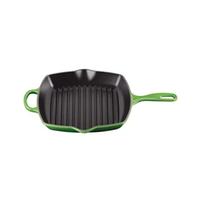Image de Le Creuset Griddle Pan Signature Bamboo 26 x cm enamelled non stick coating