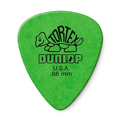 Image de DUNLOP Tortex Standard 0.88 mm vert, paquet de 24 médiators (418F088)