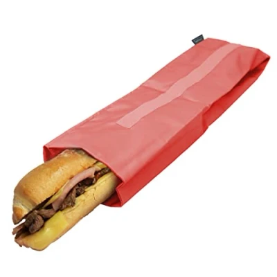 Image de NERTHUS FIH 875 Sac à sandwich XL réutilisable Corail écologique, adaptable, facile nettoyer et adapté pour machine laver