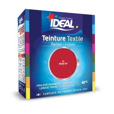 Image de Ideal Teinture Textile Liquide 75 ml Rouge Vif