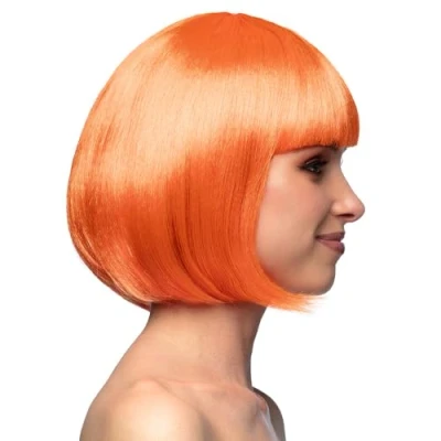 Image de Boland Perruque cabaret, mi longue, bob avec franges, cheveux synthétiques, coiffure, fête à thème, carnaval, soirée déguisée, costume