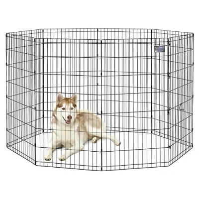 Image de MidWest Homes for Pets Enclos d&#039;exercice MidWest, 121,92 cm, Noir