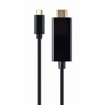 Image de Gembird Videokabel Adapter 2 m USB Typ C HDMI Schwarz () A CM HDMIM 01