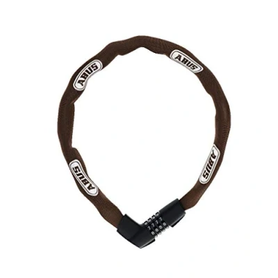 Image de Abus Serrure à chaîne Tresor 1385 Combinaison en Acier trempé carrée de 7 mm d&#039;épaisseur Niveau sécurité 85 cm Marron