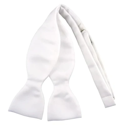 Image de TigerTie soi même nouer N ud papillon aus 100% Polyester, couleur blanc qualité en satin + boîte avec instructions
