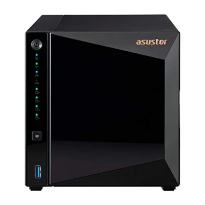 Image de Asustor Drivestor 4 Pro AS3304T Baies NAS Serveur Boîtier, Quad Core 1.4 GHz CPU, 2.5GbE port, 2Go RAM DDR4 (sans Disque)