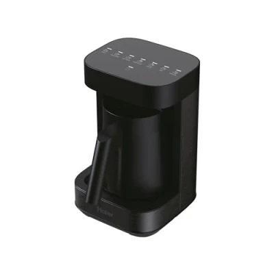 Image de Haier I Master Série 5 Préparateur de Boissons Chaudes et Mousseur Multi Boissons, Programmes Lait, Café, Chocolat Chaud, Thé Infusions, 350ml [Noir]