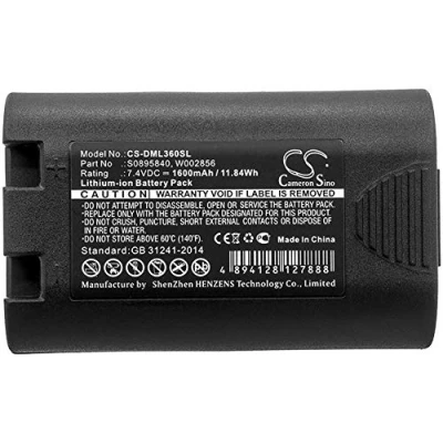 Image de CS DML360SL Batteries 1600mAh Compatible avec [DYMO] LabelManager 360D, 420P, LM360D, LM420P, R5200, Rhino 4200, 5200, LM [3M] PL200 remplac