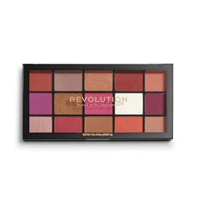 Image de Makeup Revolution, Palette d&#039;ombres à paupières Reloaded, Red Alert, 15 nuances, 16.5g