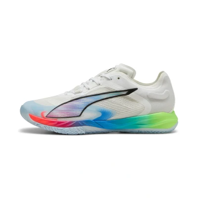 Image de PUMA Chaussures de handball Accelerate NITRO™ SQD 4 ENERGY Unisexe, Chaussures, Blanc/Noir/Speed Vert, 48