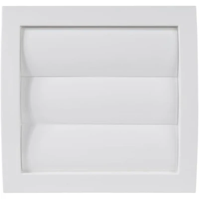 Image de Vent Systems Housse d&#039;aération blanche de 100 mm pour sèche linge d&#039;échappement salle, couvercle d&#039;ouverture à rabat grille d&#039;aération, empêche les insectes, oiseaux et rongeurs
