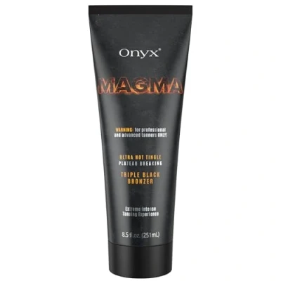 Image de Onyx Magma Crème solarium avec accélérateur de bronzage et effet Tingle Ultra Hot Triple Black Bronzer Uniquement pour les utilisateurs avancés