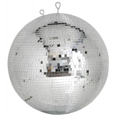 Image de Boule miroir professionnelle carreaux de 7mm x 40cmØ
