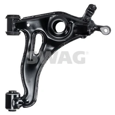 Image de SWAG 10 73 0013 Bras de suspension avec roulement Essieu avant inférieur, droit barre oscillant transversal Tôle d&#039;acier
