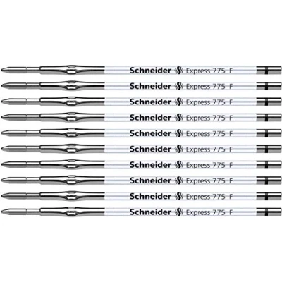 Image de Schneider Express 775 Recharge stylo bille Pointe F/noir/permanent/ISO 12757 2 H Lot de 10