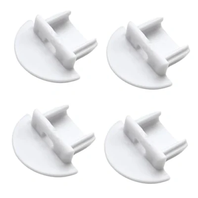 Image de Evotrade Conduit encastré pour bandes LED (max 10 mm) profil en aluminium avec coque 2 mètres Finition au choix + (au mètre) (kit de 4 bouchons blancs)