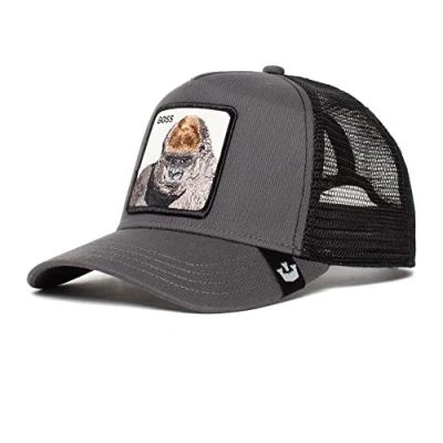 Image de Goorin Bros. The Farm Casquette de camionneur réglable unisexe avec fermeture snapback, gris anthracite (The Boss), Taille unique, unique