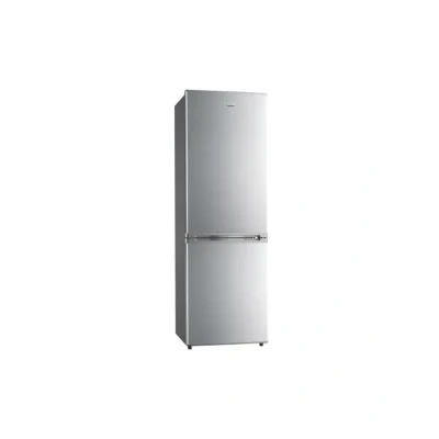 Image de FrigeluX Réfrigérateur Combiné Argenté RC310SE 310L, Efficacité Énergétique E, Silencieux 39dB, Design Élégant, Pour Cuisine Moderne