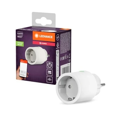 Image de LEDVANCE SMART+ Prise intelligente pour intérieur avec technologie ZigBee, intègre des appareils conventionnels dans la maison intelligente, compatible Alexa ou Google, blanc, pack de 1