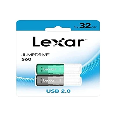 Image de Pack de 2 clés USB Lexar JumpDrive S60 32 Go Noir et Vert