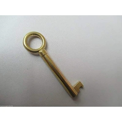 Image de Quincaillerie de Bâtiment World ® Rétro Vintage Ancien Style Laiton Garde Robe Serrure Armoire Tiroir Loquet Porte SPARE REPLACEMENT KEY ONLY