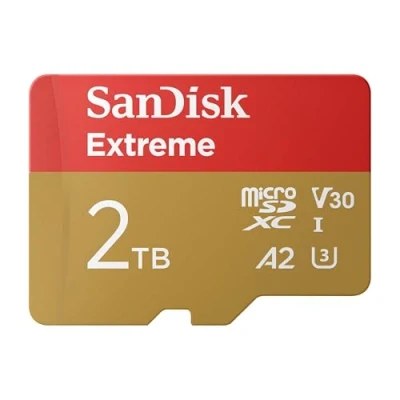 Image de SanDisk 2 to Extreme microSDXC, Carte Micro SD + Adaptateur SD, (pour Smartphones, Action Cams et Drones, Vitesse jusqu&#039;à 240 MB/s, 4K UHD) RescuePRO Deluxe, UHS I, U3, V30