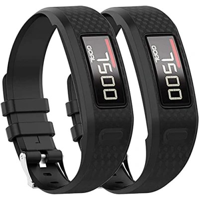 Image de Tyogeephy Bracelet pour Garmin Vivofit 1 / Vivofit2, Doux Silicone Remplacement Montre Bande 2 Activité Tracker, Petit, Grande
