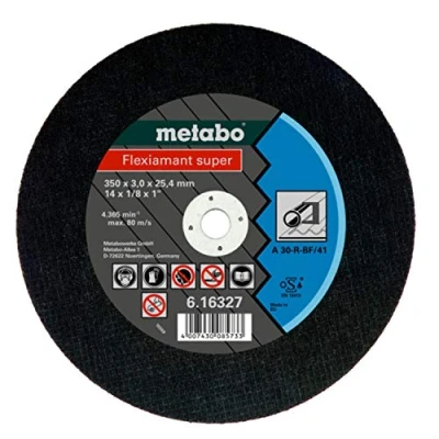 Image de METABO 616327000 Disco de tronzar Flexiamant Super A30 R Metal A 30 Ø 350 x 3,0 25,4 mm (Envase 1 Ud)