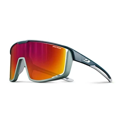 Image de Julbo Mixte Fury Lunettes de soleil, Dark Blue / Green Grey, Taille unique EU