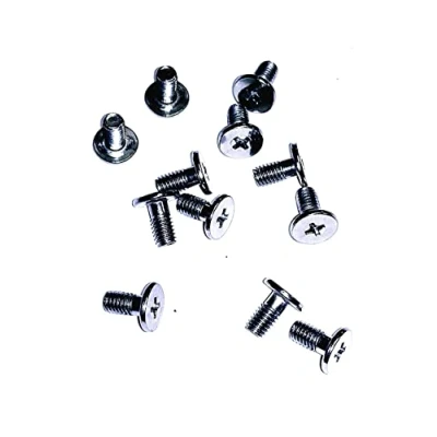 Image de Vis inox 12 pièces 4 x 8 mm brûleur plaque wok compatibles pour Bosch Siemens Neff 00616506