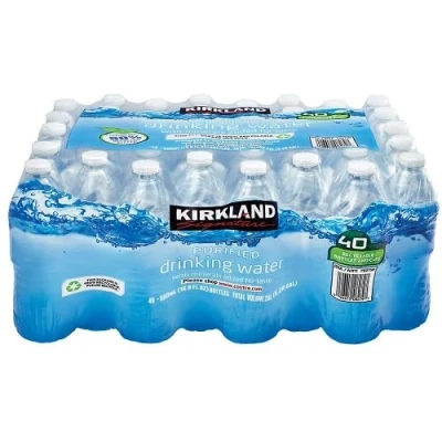Image de Kirkland Signature Eau de source naturelle, 40 x 500 ml