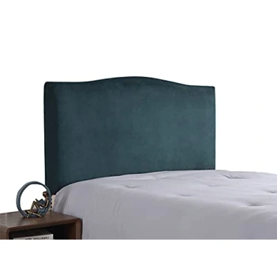 Image de WINS Housse de tête lit Extensible Protection en Velours Décor Anti poussière pour Lits Simples Doubles King Size Vert Malachite
