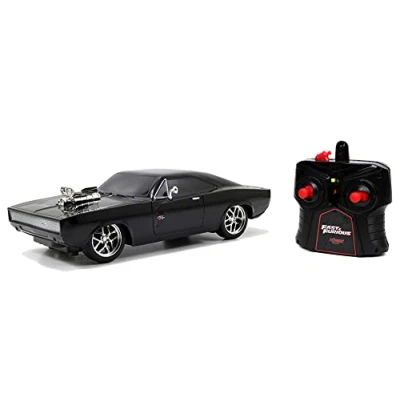 Image de Jada Fast &amp; Furious Voiture Radio Commandée Dodge Charger Echelle 1/16ème Fonction Turbo 253206004 Noir