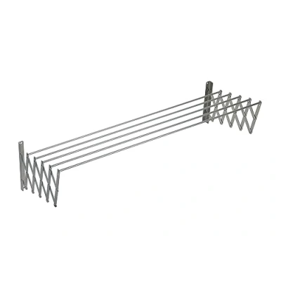 Image de Sauvic 90845 Séchoir à Linge Extensible INOX 160 x 13,5 26,5 cm
