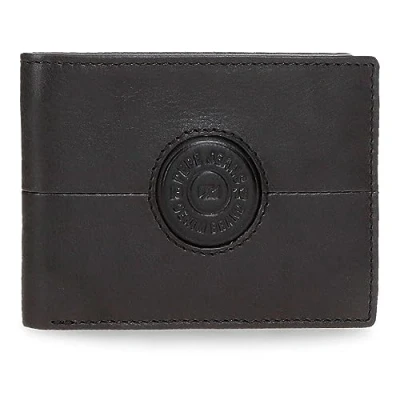 Image de Portefeuilles et porte monnaie Pepe Jeans Cracker en cuir de vache, noir, marron, vert, différentes tailles