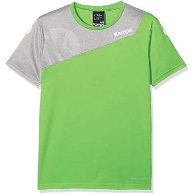 Image de Kempa Core 2.0 Maillot Mixte Enfant, Hope Vert/Dark Gris Mélange, FR : XXS (Taille Fabricant 116)