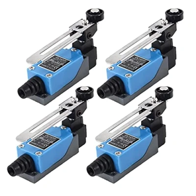 Image de GUUZI 4 pièces ME 8108 Interrupteur de Fin Course Momentané Bras Levier à Rouleau Réglable NC NO CNC Fraiseuse Routeur Laser Plasma Compatible avec Ar duino 0 250V/5A