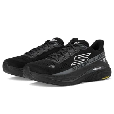 Image de Skechers Homme Propulsion d&#039;amortissement maximale Basket, Noir, 42 EU