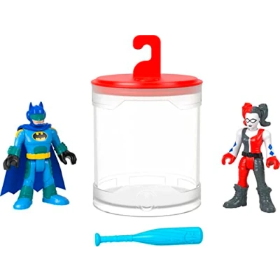 Image de Fisher Price Imaginext DC Super Friends Batman Toys, ensemble de figurines changeurs couleur, et Harley Quinn pour enfants d&#039;âge préscolaire à partir 3 ans